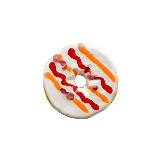 Sunrise Donut With Raspberry Chips