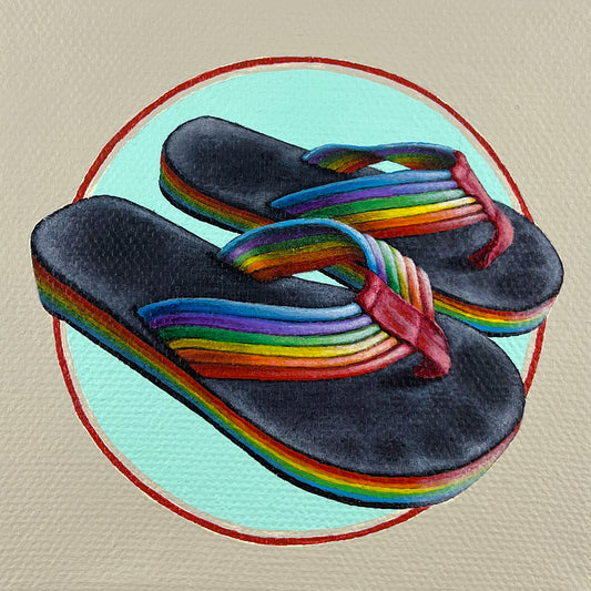 Summer of '79: Rainbow Flip Flops