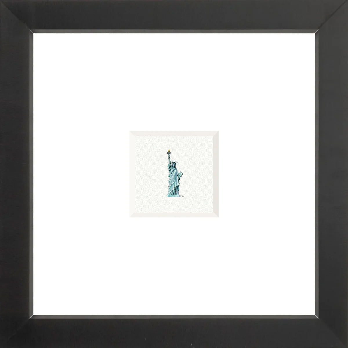 Statue of Liberty Miniature Watercolor Print