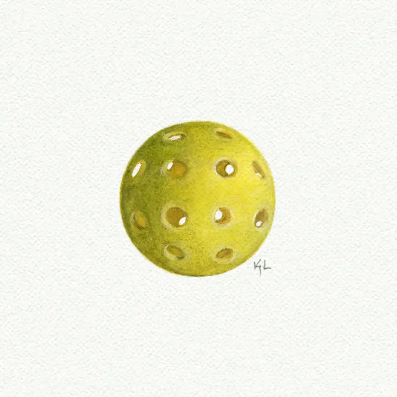 Pickleball Miniature Watercolor Print