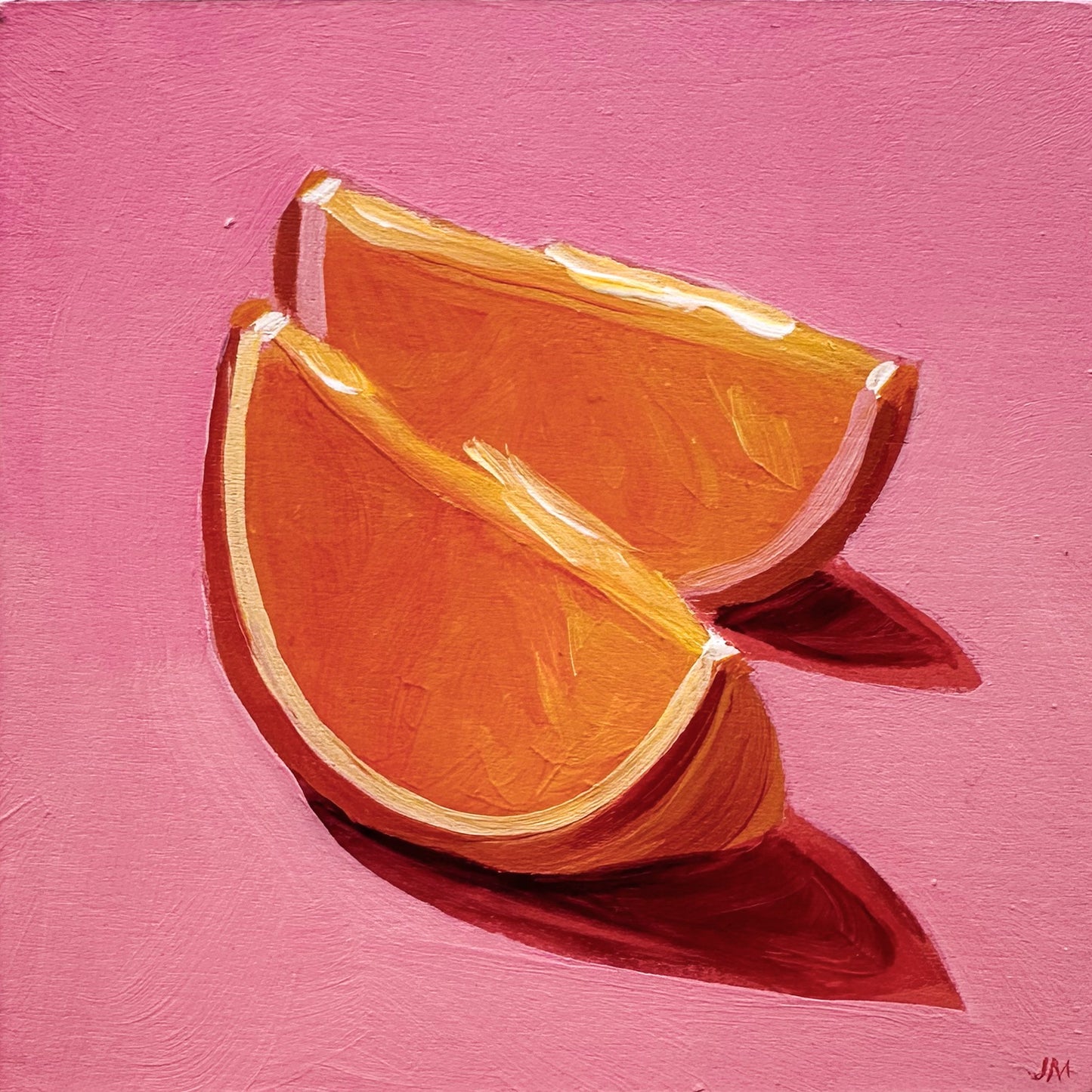 Oranges On Pink