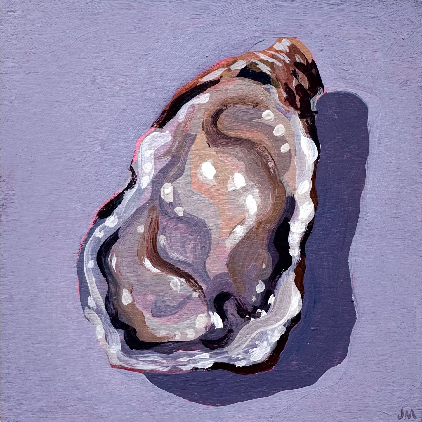 Oyster On Purple