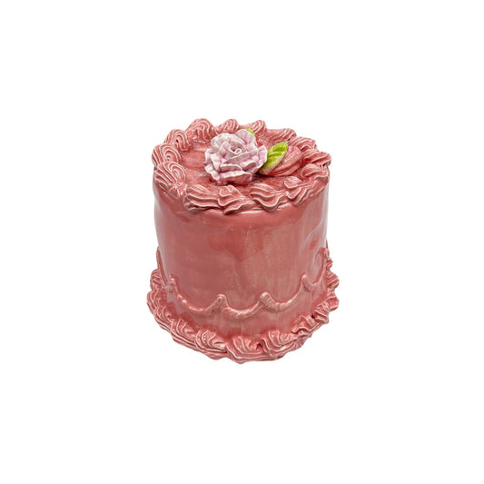 Petite Rose Topped Strawberry Cake 7