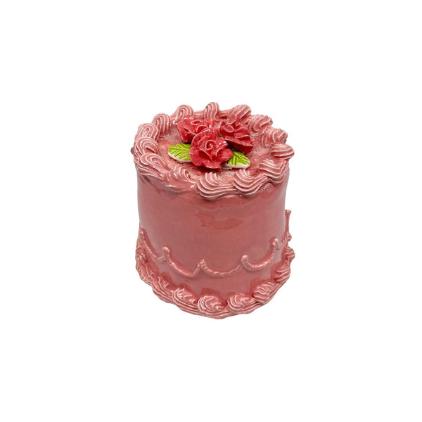 Petite Rose Topped Strawberry Cake 8